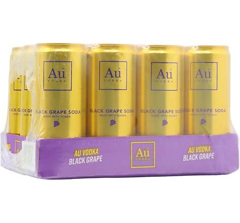 AU Vodka Black Grape Cans