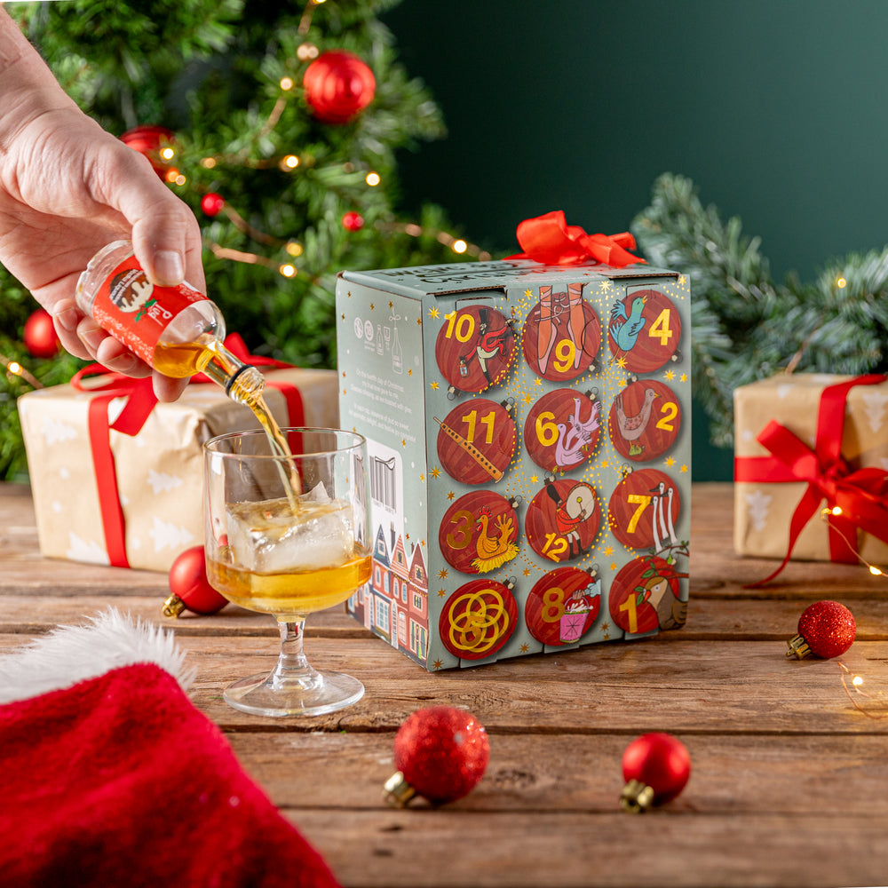 2024 Limited Edition Pud 12 Days Of Christmas Vodka Liqueur Gift Box (12 x 5cl)