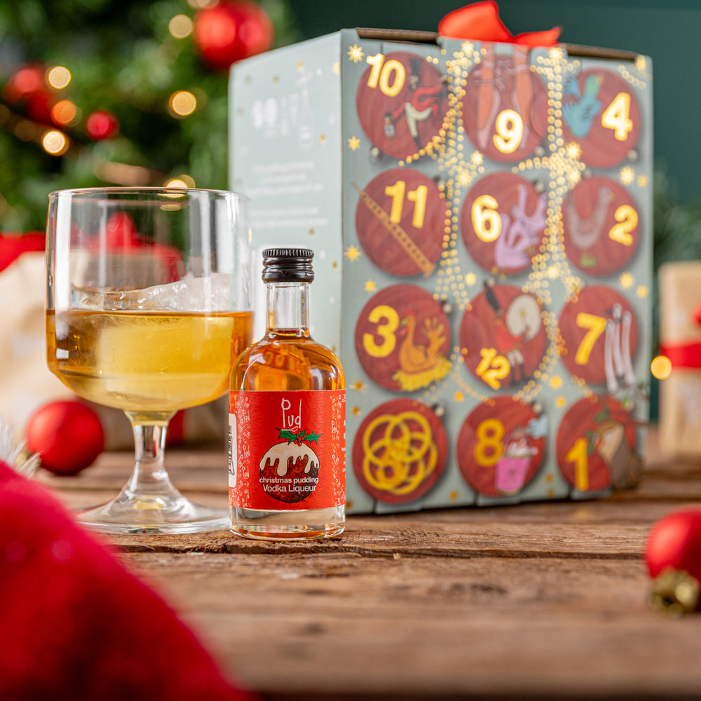 2024 Limited Edition Pud 12 Days Of Christmas Vodka Liqueur Gift Box (12 x 5cl)