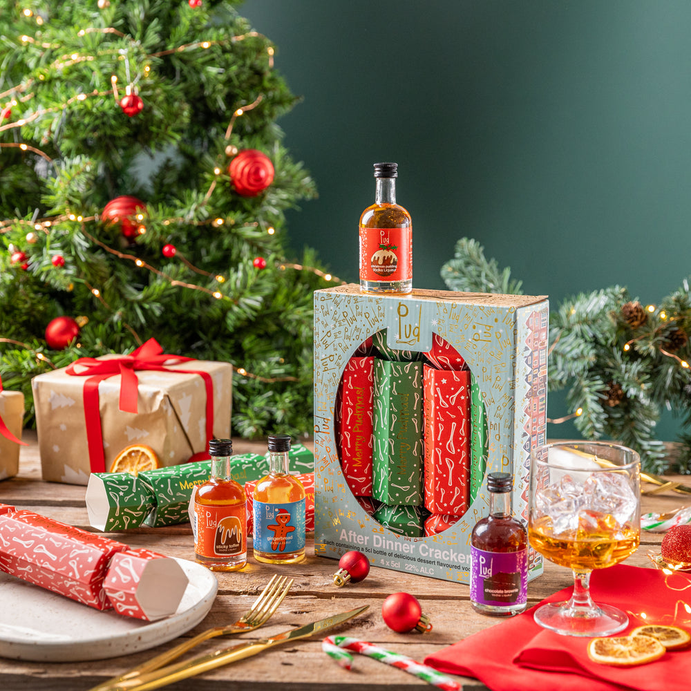 2024 Limited Edition Pud After Dinner Crackers Box (4 x 5cl)