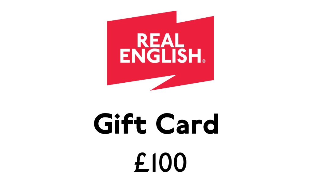 
                  
                    £100 gift card Real English 
                  
                